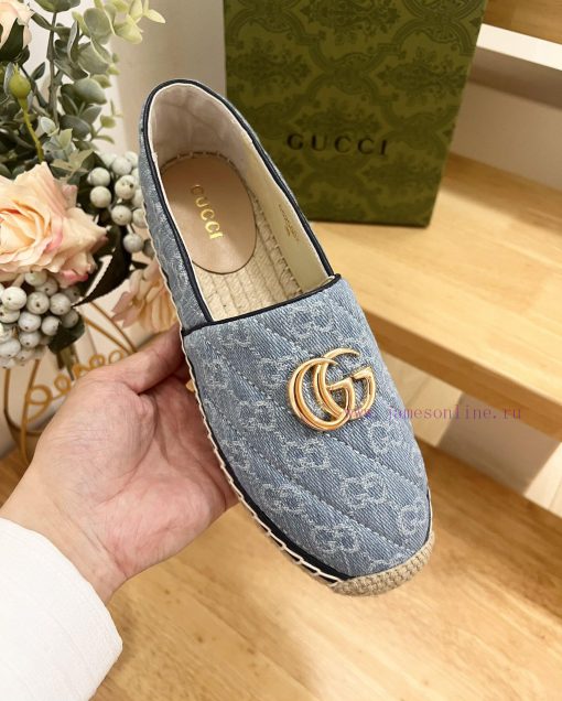 Female styleGUCCI 24ss Early Autumn Women's GG Pattern Decorative Garden Head Gucci Grass Wevh0cued3 - Image 9