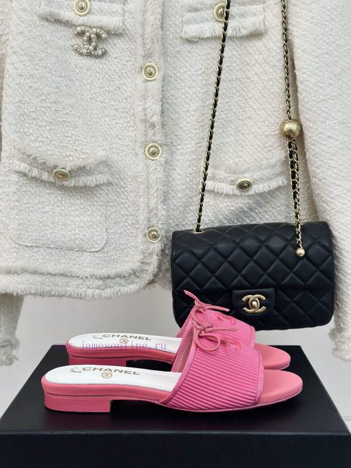Chanel | Chanel 24P New ProductBow tie double C slippersThe shoe upper is made of special fazrjhevek