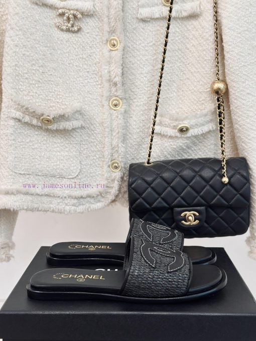 Chanel | Chanel 24P New ProductDouble C cool mat woven lazy slippersSimple and atmospheric, ox1qlpt9