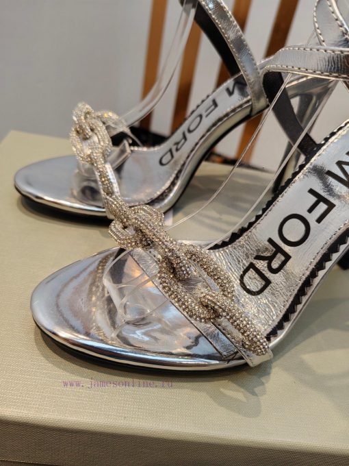TOM FORD Top High Heel SandalsImported cowhide upperFoot pad sheepskinAAA grade original bla5rb7gk84 - Image 5