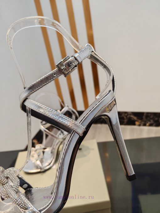 TOM FORD Top High Heel SandalsImported cowhide upperFoot pad sheepskinAAA grade original bla5rb7gk84 - Image 6