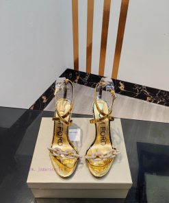TOM FORD Top High Heel SandalsImported cowhide upperFoot pad sheepskinAAA grade original blatahrdlq2