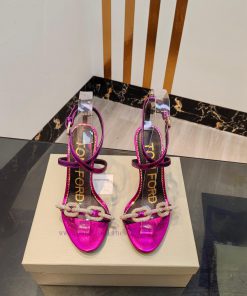 TOM FORD Top High Heel SandalsImported cowhide upperFoot pad sheepskinAAA grade original bla76gf8b13