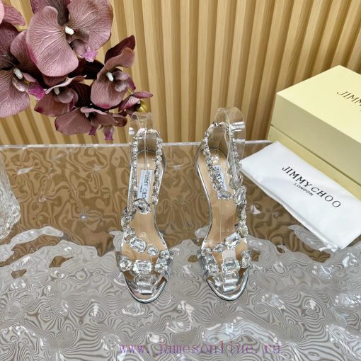 Jimmy Choo 2024/𝐒𝐒𝐧𝐞𝐰 Spring/Summer New High Heels Super No Super Sparkling Diamond High Heey7x9b4cs
