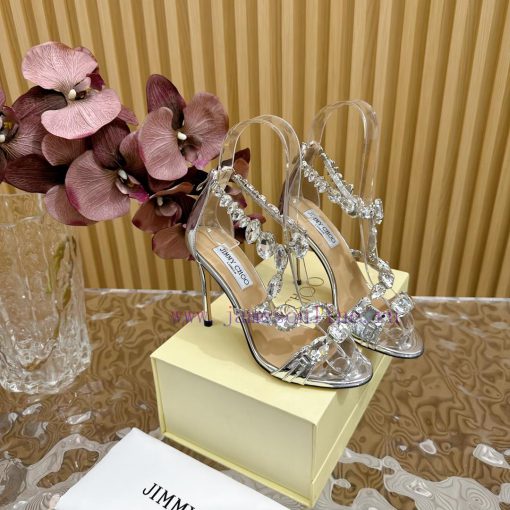 Jimmy Choo 2024/𝐒𝐒𝐧𝐞𝐰 Spring/Summer New High Heels Super No Super Sparkling Diamond High Heey7x9b4cs - Image 5
