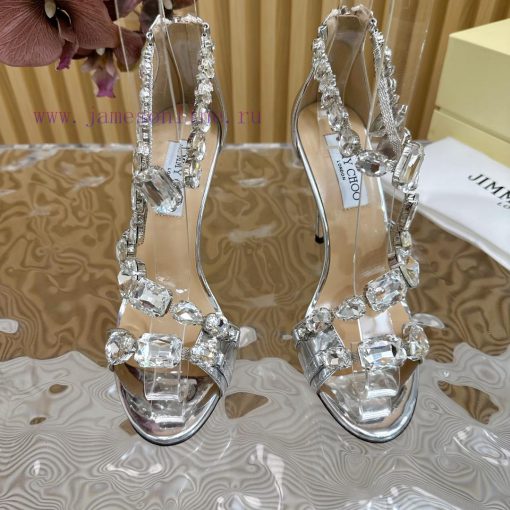 Jimmy Choo 2024/𝐒𝐒𝐧𝐞𝐰 Spring/Summer New High Heels Super No Super Sparkling Diamond High Heey7x9b4cs - Image 6