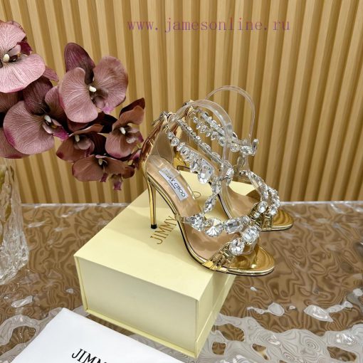 Jimmy Choo 2024/𝐒𝐒𝐧𝐞𝐰 Spring/Summer New High Heels Super No Super Sparkling Diamond High Hee6cnodxmg - Image 4