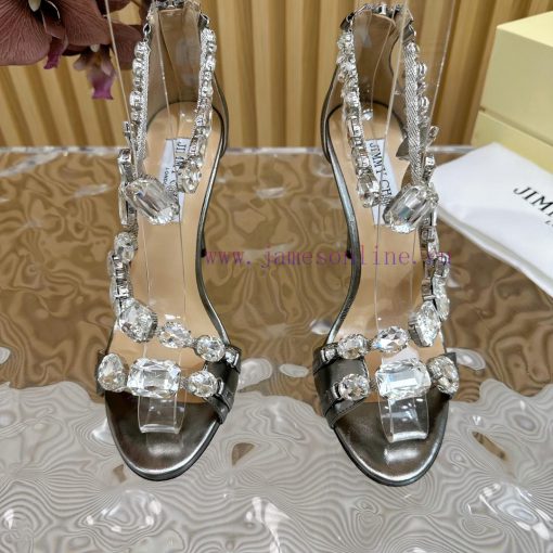 Jimmy Choo 2024/𝐒𝐒𝐧𝐞𝐰 Spring/Summer New High Heels Super No Super Sparkling Diamond High Hee72495syi - Image 6