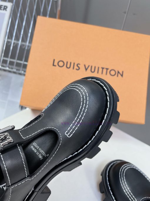 Men's clothing 10 𝐋𝐕 Louis Vuitton thick soled couple's style Mary Jane leather shoes Wang H98uooag0 - Image 9