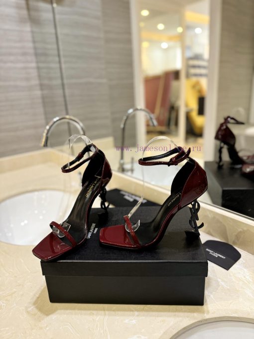 Direct sales of "SAINT LAURENT" YSL letter metal buckle baked paint YSL letter and high-heeljs10jxkf - Image 6