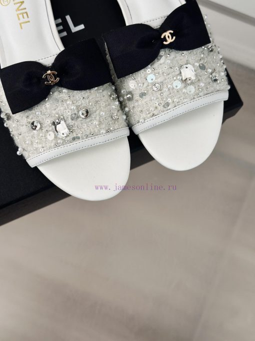 Chanel | Chanel 24P New ButterflyCrystal slippersBulling, sparkling, sweet and royal~Is the xhycpxus - Image 8
