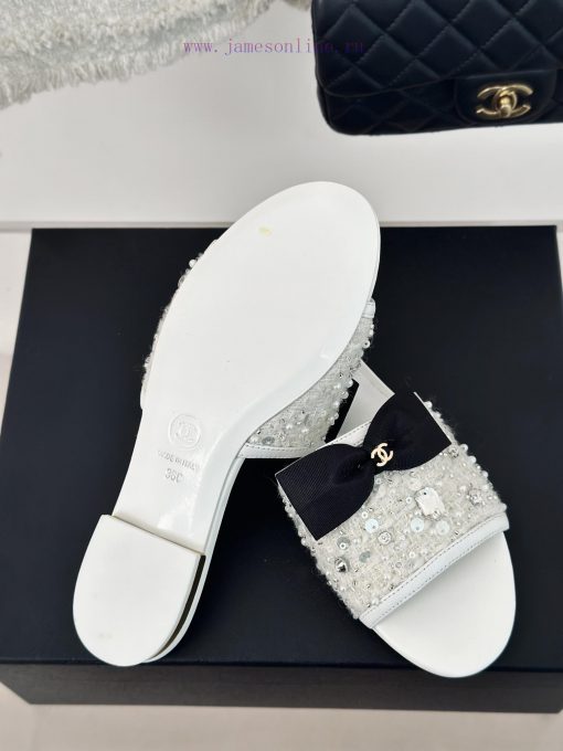 Chanel | Chanel 24P New ButterflyCrystal slippersBulling, sparkling, sweet and royal~Is the xhycpxus - Image 10
