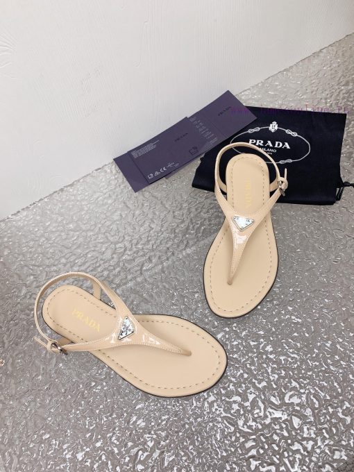 24 Summer New CollectionPrada flip flops and sandals◾ Fabric patent leather◾ Foot pads made khfa19kj - Image 4