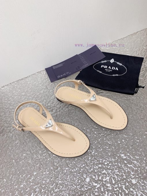 24 Summer New CollectionPrada flip flops and sandals◾ Fabric patent leather◾ Foot pads made khfa19kj - Image 5