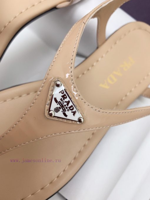 24 Summer New CollectionPrada flip flops and sandals◾ Fabric patent leather◾ Foot pads made khfa19kj - Image 8