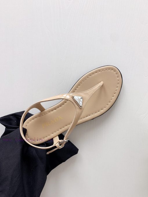 24 Summer New CollectionPrada flip flops and sandals◾ Fabric patent leather◾ Foot pads made khfa19kj - Image 9