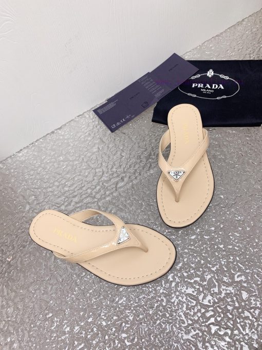 24 Summer New CollectionPrada flip flops and sandals◾ Fabric patent leather◾ Foot pads made u9pojmyx - Image 4