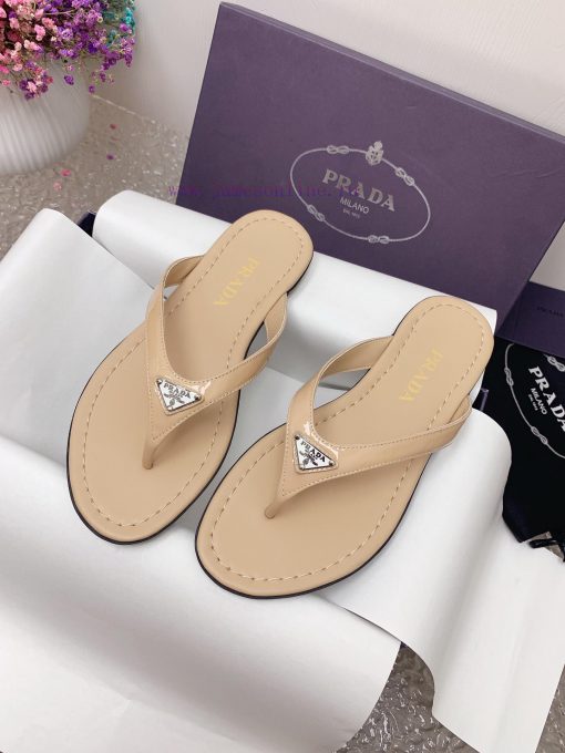 24 Summer New CollectionPrada flip flops and sandals◾ Fabric patent leather◾ Foot pads made u9pojmyx - Image 6