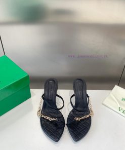 Bottego Veneta * bv square toe back empty high-heeled slippers, cool slippersImported waxed n9x5gtvq
