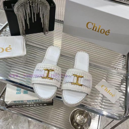 Chloe's new woven slippers for 2024 make a dazzling debut, a perfect match of fashion and coc3qhq7kg - Image 2