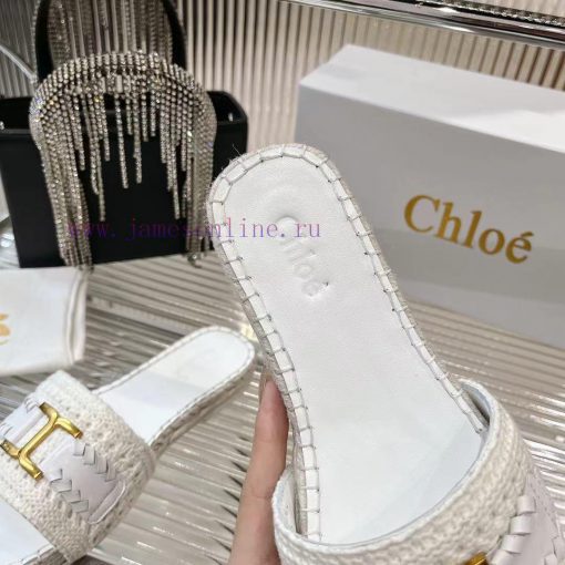 Chloe's new woven slippers for 2024 make a dazzling debut, a perfect match of fashion and coc3qhq7kg - Image 6