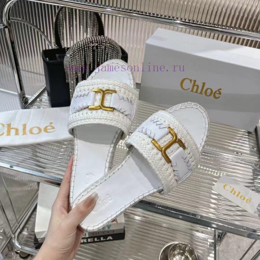 Chloe's new woven slippers for 2024 make a dazzling debut, a perfect match of fashion and coc3qhq7kg - Image 9