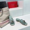 High quality salvatore Ferragamo/Ferragamo 24 spring/summer new Viva thick heel open toe sliu5ly5k2x