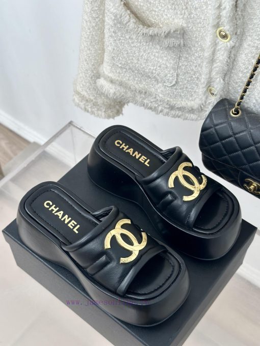 Chanel | Chanel 24P Early Spring New ProductBig pair of thick soled slippersA must-have for 1gu9qmwy - Image 4