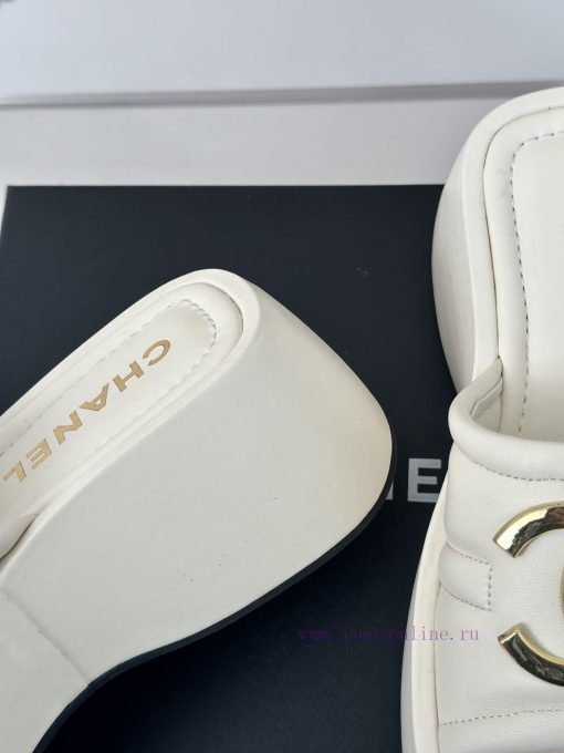 Chanel | Chanel 24P Early Spring New ProductBig pair of thick soled slippersA must-have for y4j92wqr - Image 7