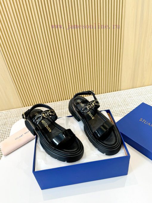 SW Roman sandalsFabric cowhideInner sheepskinLarge sole private model IP ultra light large sdtn94wzd - Image 4