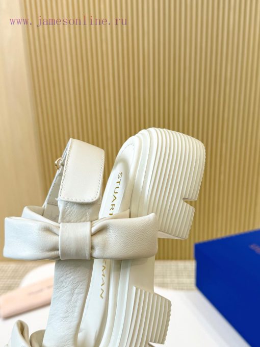 SW bow sandalsEnvironmentally friendly sheepskin fabricInner sheepskinLarge sole private modgqsrgdj9 - Image 9