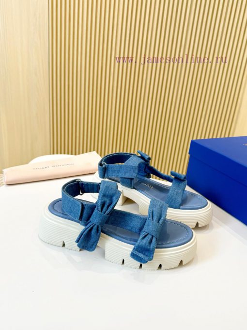 Denim 330SW bow sandalsEnvironmentally friendly sheepskin fabricInner sheepskinLarge sole prypv2n7ku - Image 3