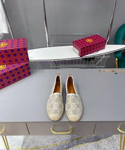 Recommended Toryburch Pure Original Tang Li Bai Qi Color blocked Simple and Comfortable Hemp96y2czfl