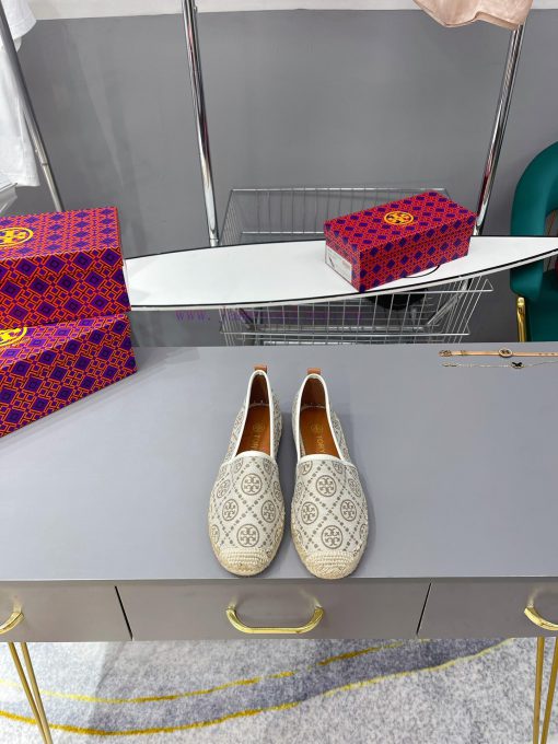 Recommended Toryburch Pure Original Tang Li Bai Qi Color blocked Simple and Comfortable Hemp96y2czfl