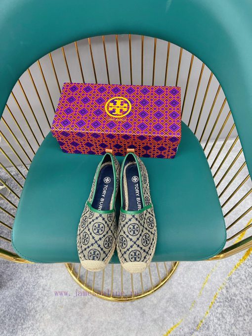 Recommended Toryburch Pure Original Tang Li Bai Qi Color blocked Simple and Comfortable Hemp5ur13dho - Image 7