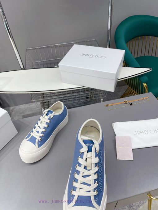 JIMMY CHOO is now available for sale, featuring canvas casual white shoes with the latest crr22ebglo - Image 7