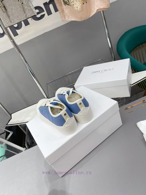 JIMMY CHOO is now available for sale, featuring canvas casual white shoes with the latest crr22ebglo - Image 10