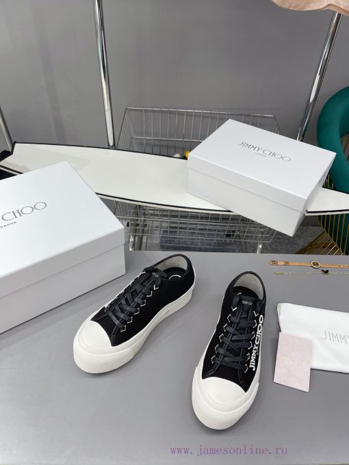 JIMMY CHOO is now available for sale, featuring canvas casual white shoes with the latest crvqyhp10k - Image 3
