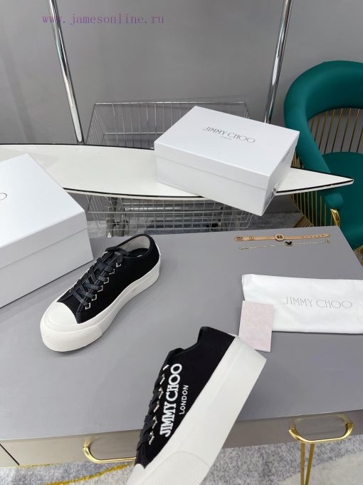 JIMMY CHOO is now available for sale, featuring canvas casual white shoes with the latest crvqyhp10k - Image 5