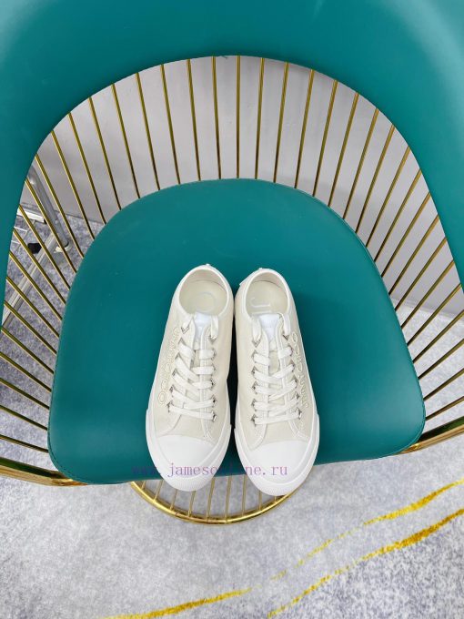 JIMMY CHOO is now available for sale, featuring canvas casual white shoes with the latest crb6uacn1t - Image 9