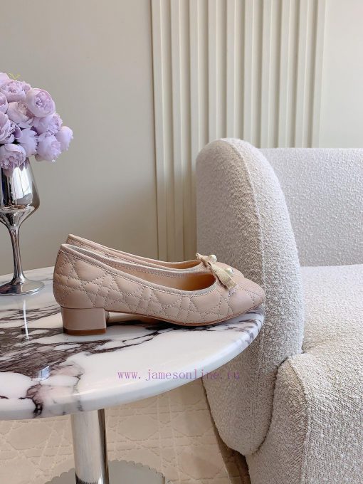 Dior's new diamond patterned pearl coarse single shoes are exquisite, obedient, and comforta0sgrhamp - Image 3
