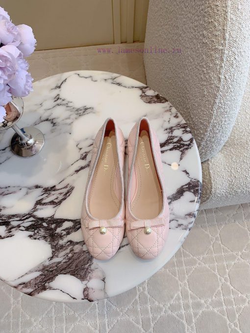Dior's new diamond patterned pearl coarse single shoes are exquisite, obedient, and comfortahp9e8u15