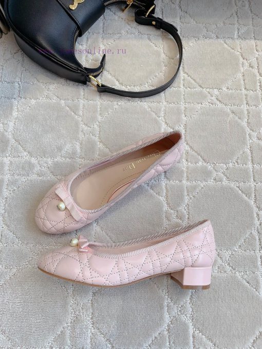 Dior's new diamond patterned pearl coarse single shoes are exquisite, obedient, and comfortahp9e8u15 - Image 6