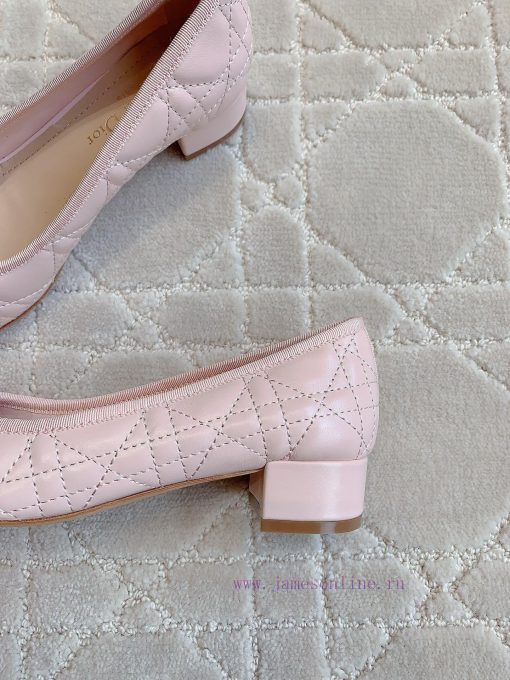 Dior's new diamond patterned pearl coarse single shoes are exquisite, obedient, and comfortahp9e8u15 - Image 9