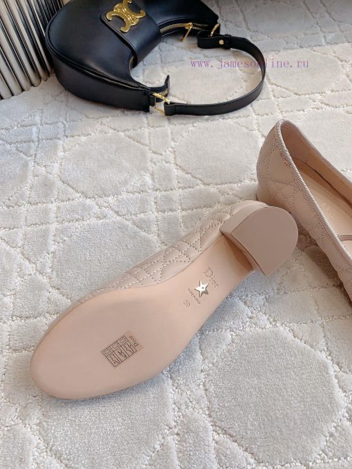 Dior's new diamond grid pearl thick heel Mary Jane single shoes are exquisite and well behavd0fmdmym - Image 10