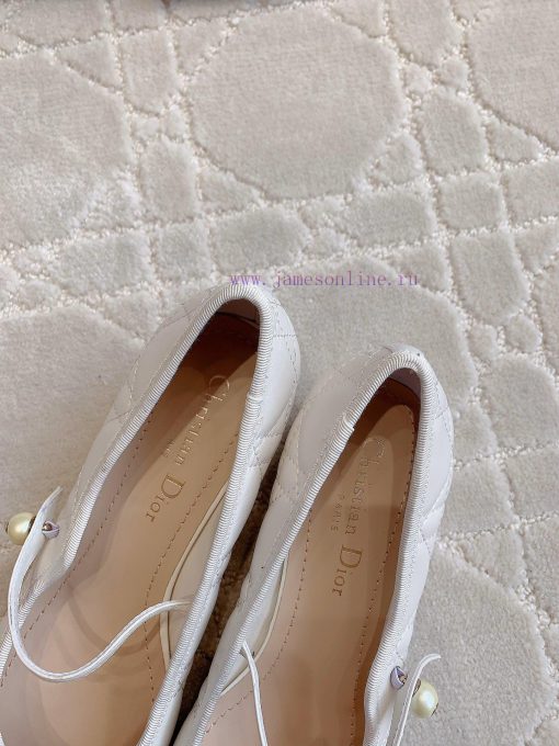 Dior's new diamond grid pearl thick heel Mary Jane single shoes are exquisite and well behavs14yoy7u - Image 8