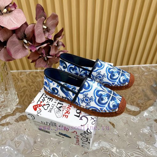 Dolce&Gabbana Banner printed fisherman's shoes——————————The style of D&G hemp bottom fishinglgg2ogzb - Image 2