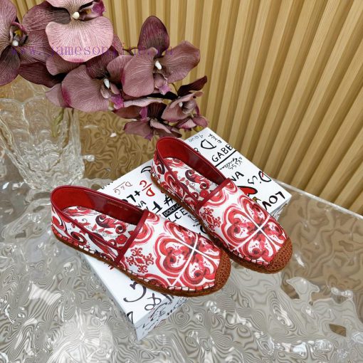Dolce&Gabbana Banner printed fisherman's shoes——————————The style of D&G hemp bottom fishingjmrwmeoa - Image 2