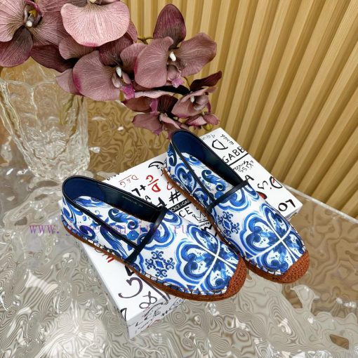 Dolce&Gabbana Banner printed fisherman's shoes——————————The style of D&G hemp bottom fishinglgg2ogzb - Image 3