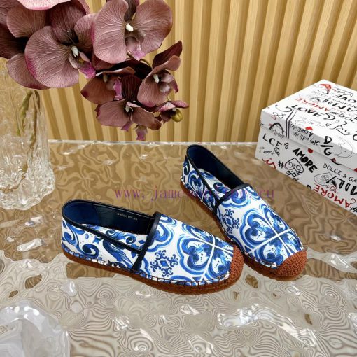 Dolce&Gabbana Banner printed fisherman's shoes——————————The style of D&G hemp bottom fishinglgg2ogzb - Image 7